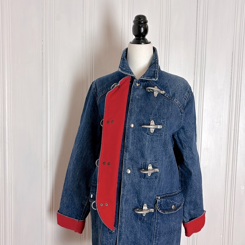 Vintage POLO RALPH LAUREN denim & metal clasp jacket - Picture 8 of 10